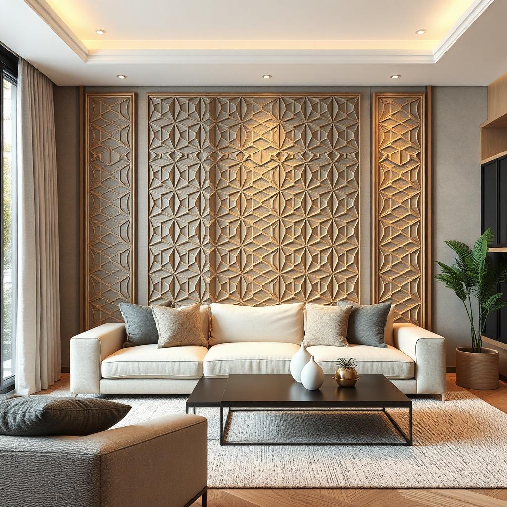 Accent wall with design in Hyderabad