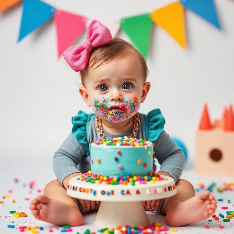 Cake-smash themed shoot in Hyderabad