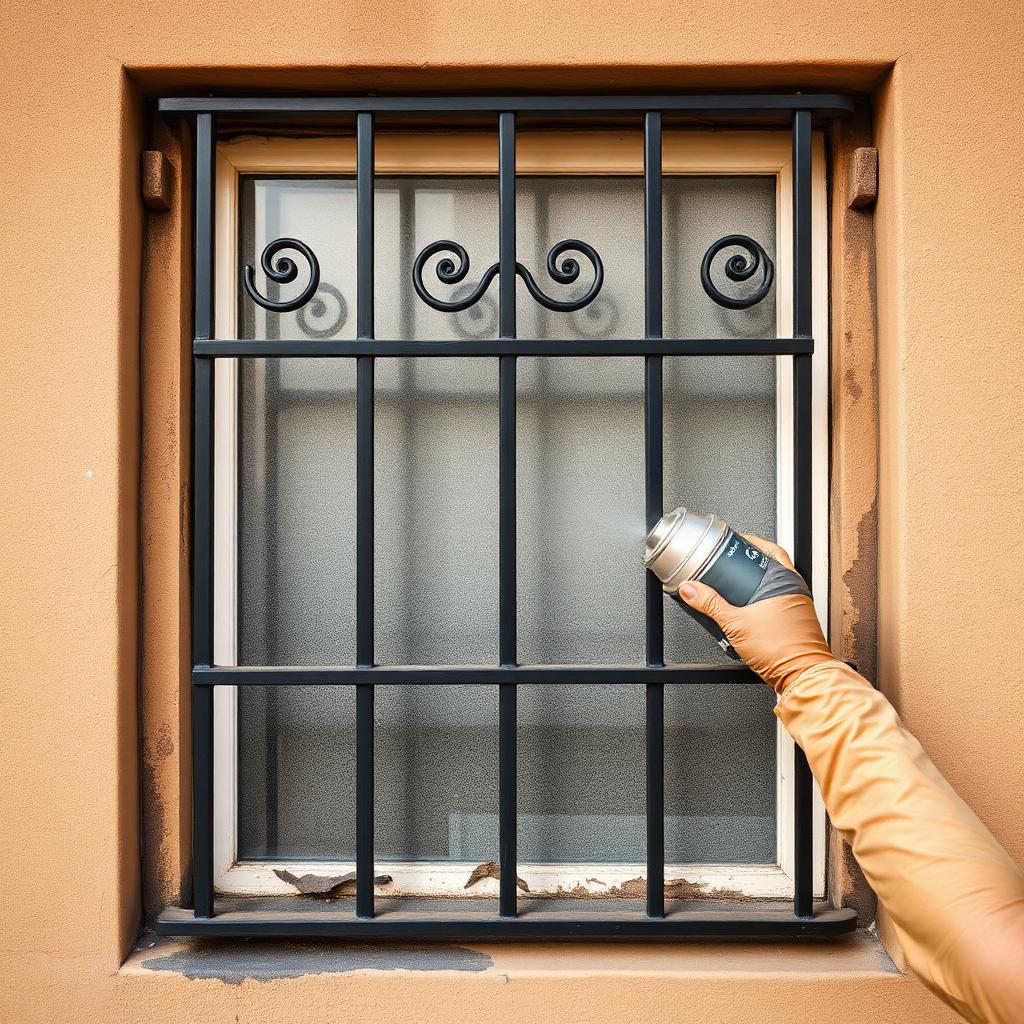 Metal grill painting in Hyderabad