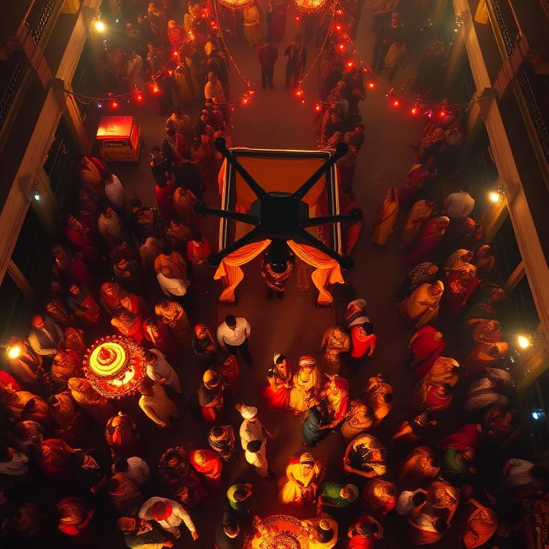 Drone / aerial wedding coverage in Hyderabad