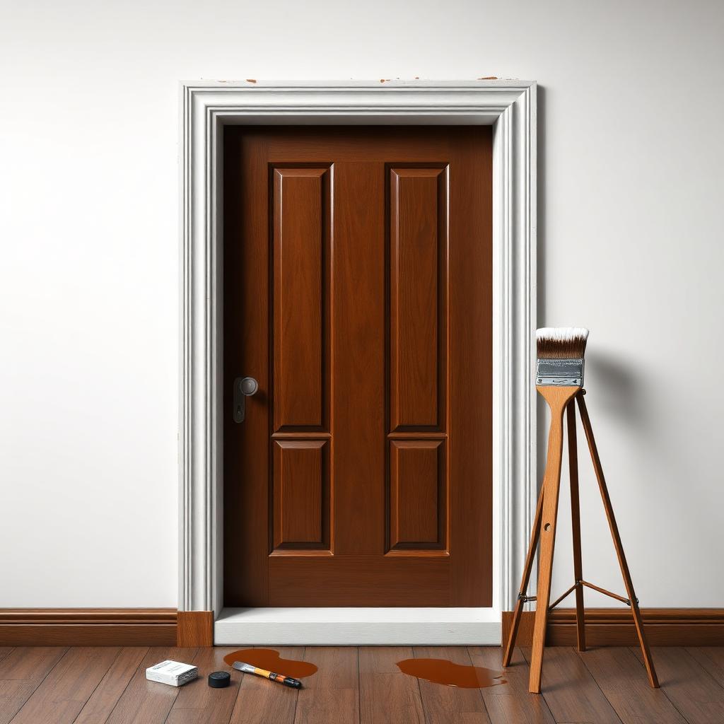 Wooden door painting in Hyderabad